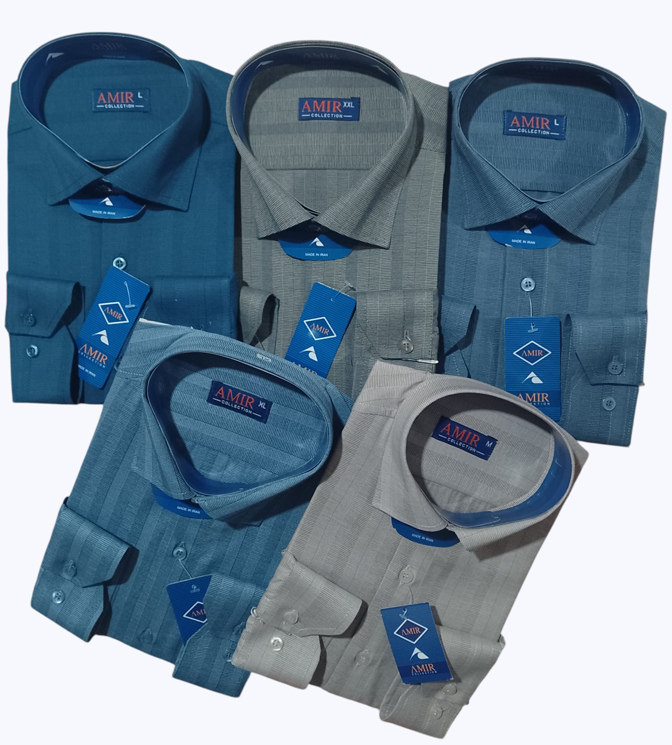 پیراهن کلاسیک مردانه راه راه (نخی)