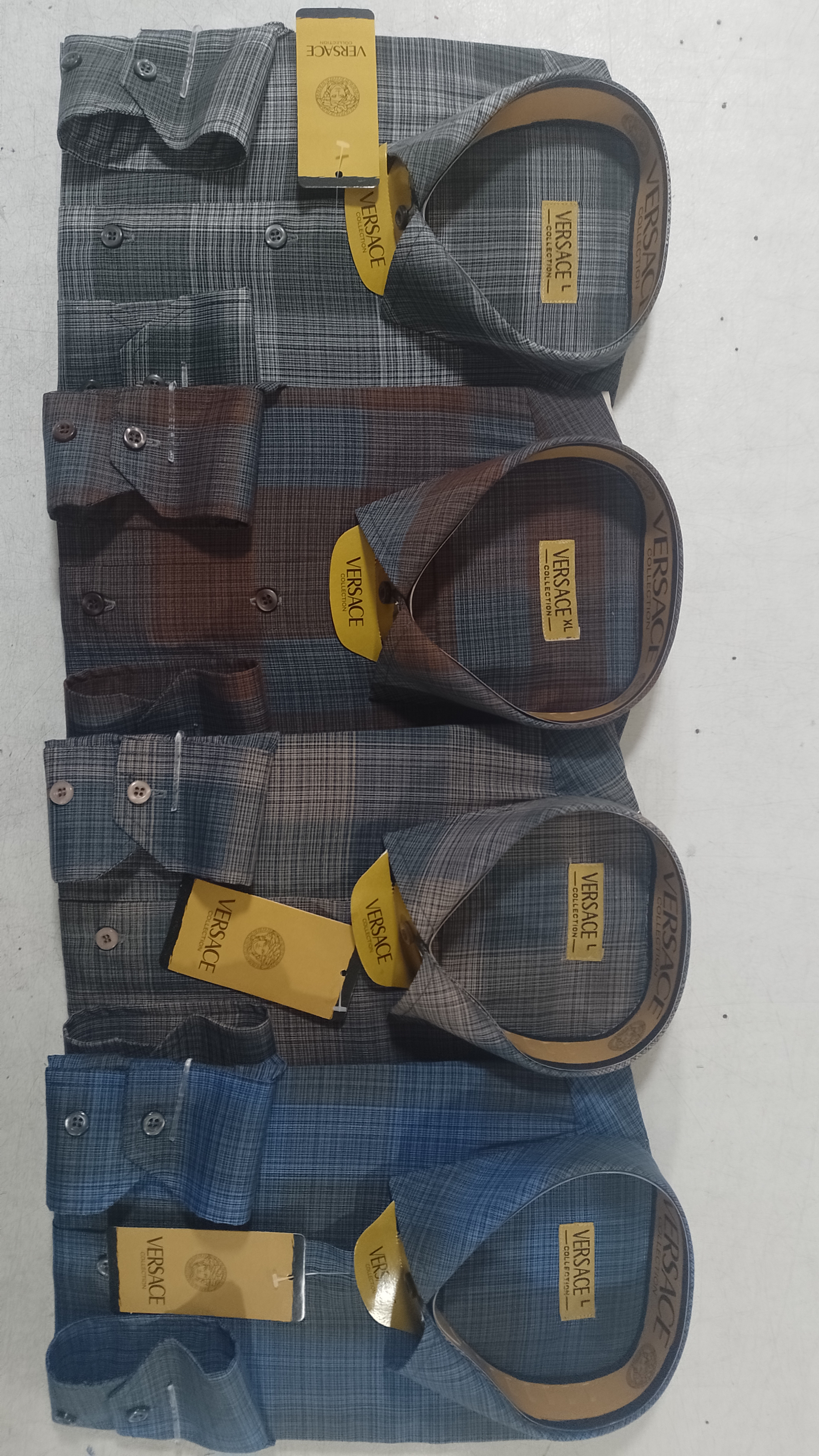 پیراهن مردانه چهارخونه درشت